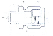 Lnsid hread metal hose connector(3)