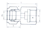 YZG1-6 压力表直通接头