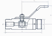 YZQ-3 Q21F-64型外螺纹球阀
