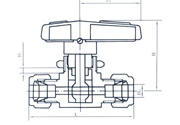 YZQ-4 Q91SA-64型卡套球阀