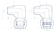 Extreme right-angle Connector for Conical Pipe