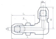 Eibow Pipe Through-board Connector