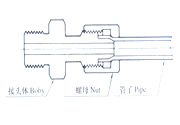 Copper preumatic piping connector(for plastic pipe)