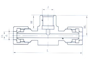 Manometer T-pipe Connector