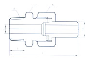 Extreme Straight-through Connector for conical pipe