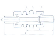 Through-board Straight through Sleeve