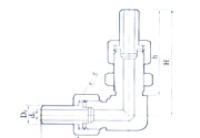 Elbow Pipe through-board Connector