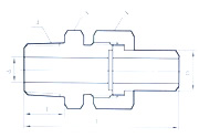 Extreme Straight-through Sleeve for Conical Pipe