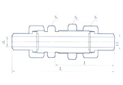 Straight-throngh through board connector