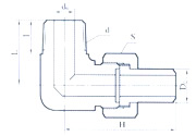 Extreme elbow pipe connector for Conn Conical Pipe