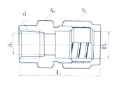 Lnsid hread metal hose connector(1)