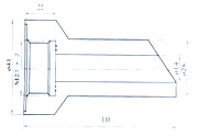Double-metal Thermometer Oblique Mouthpiece