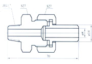 Liquid Level Indicator Steam Cnllet Connector(2)