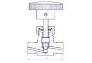 QJ-5A Pneumatial Tube Stop Valve