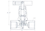 J11 Femals Screw Stop Valve