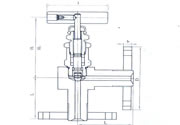 J44 Flange type stop Valve
