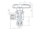 Q93SA-64 Double-Collet Angle Pattera Ball Valve