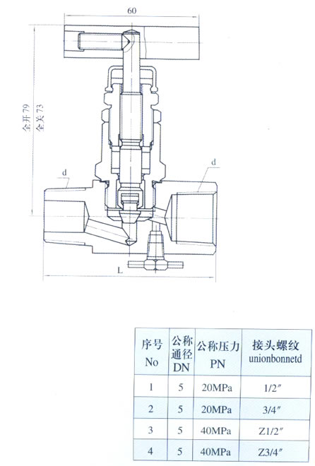 YZJ1-8 J1/21 型排泄截止阀