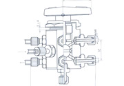 YFP-6 Direction and 1-Way cutting and changing Ball valve